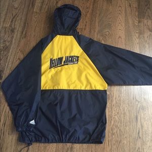 Georgia Tech Adidas quarter zip windbreaker